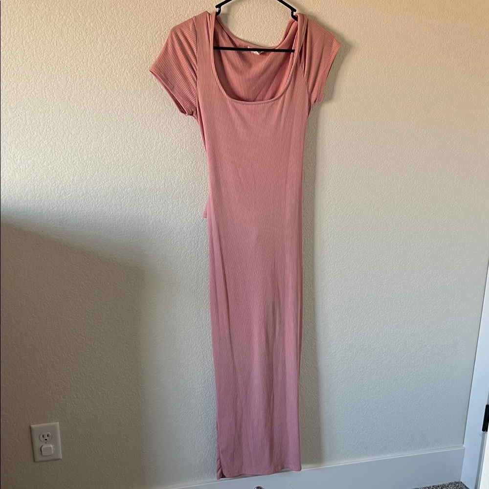 See You Monday Soft Pink Bodycon Dress
